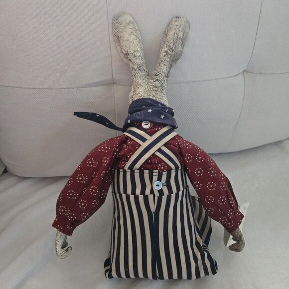 EFY Rabbit Easter Bunny FOLK Country Primitive NWT Shelf Sitting Sam 22" USA - Picture 8 of 12
